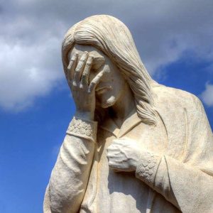 Jesus Wept Statue