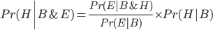 Bayes' theorem equation