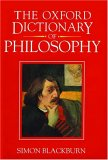 The Oxford Dictionary of Philosophy (1994 Hardcover)
